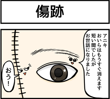 アニキ、おいらはもうすぐ消えます。短い間でしたがお世話になりました。おう！